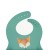 Śliniak silikonowy z kieszonką Lisek SASSI