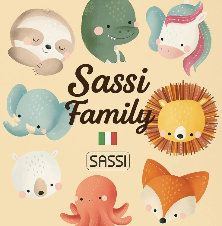 Sztućce silikonowe dla dzieci Jednorożec SASSI