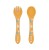Sztućce silikonowe dla dzieci zestaw Lew SASSI