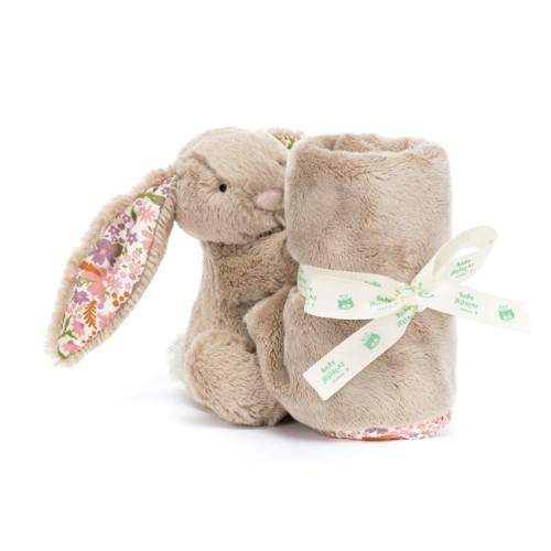 Króliczek z Kwiecistymi Uszami „Petal” Szmatka Przytulanka Beżowa 34 cm Jellycat