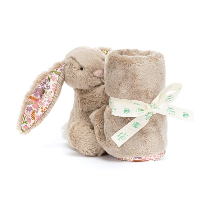 Króliczek z Kwiecistymi Uszami „Petal” Szmatka Przytulanka Beżowa 34 cm Jellycat