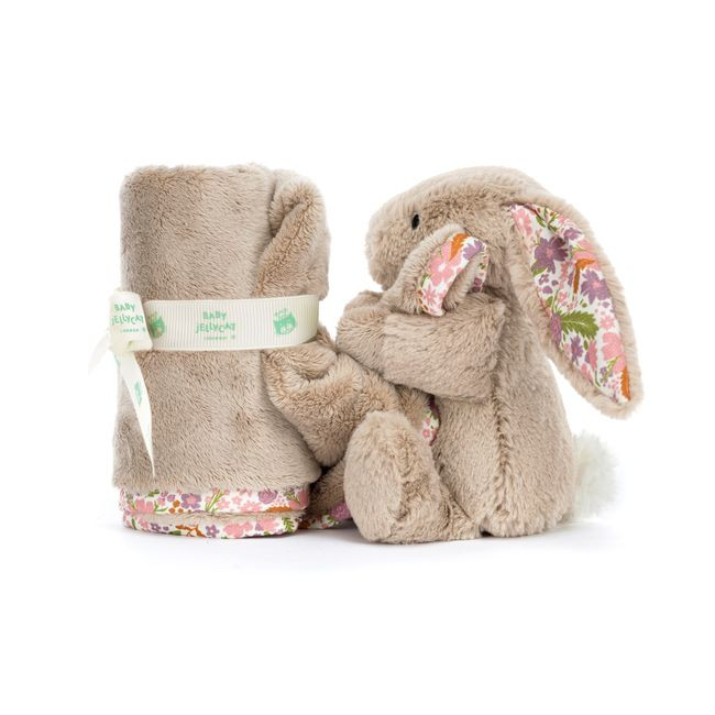 Króliczek z Kwiecistymi Uszami „Petal” Szmatka Przytulanka Beżowa 34 cm Jellycat