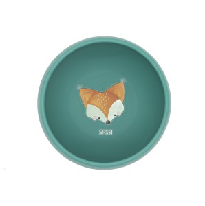Miska silikonowa z przyssawką Lisek SASSI