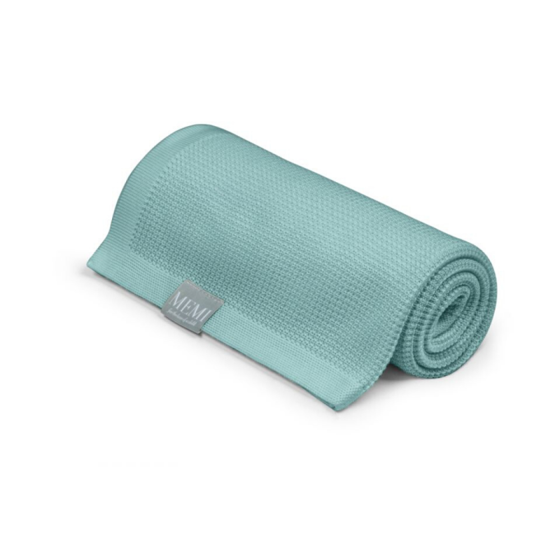 Lekki eukaliptusowy kocyk Dusty mint 80x100 Eco collection my memi