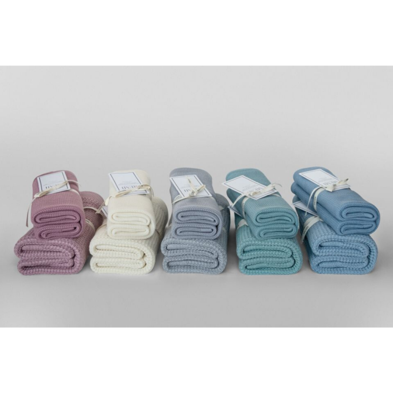 Lekki eukaliptusowy kocyk Dusty mint 80x100 Eco collection my memi