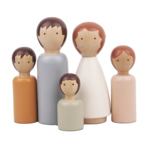 Rodzina lalek figurki zabawka dla dzieci laleczki do domków Le Toy Van