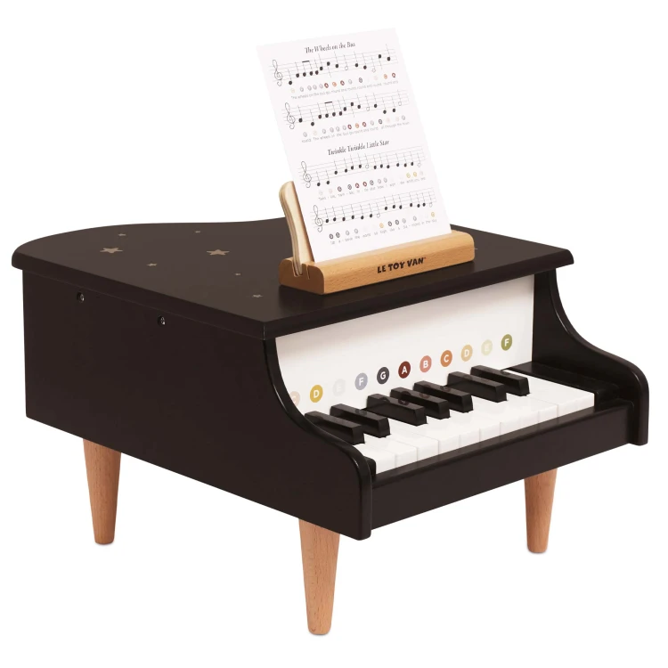 Drewniany fortepian edukacyjna zabawka dla dzieci pianino muzyka Le Toy Van