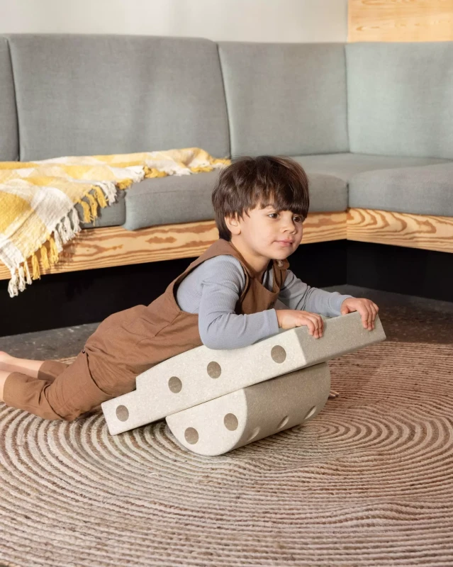 Sensoryczny blok piankowy Block round Sand Grey MODU