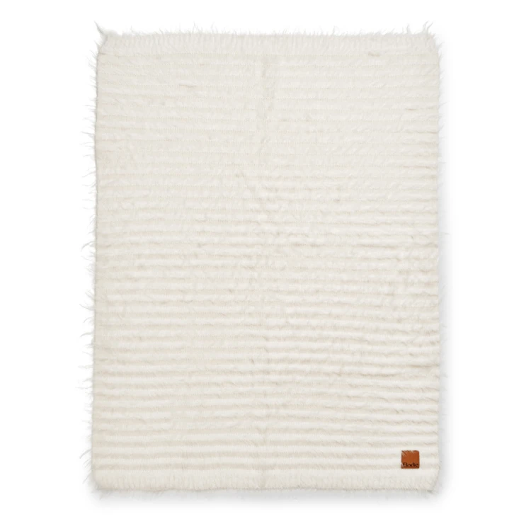 Elodie Details - Kocyk Furry Knit - Vanilla White