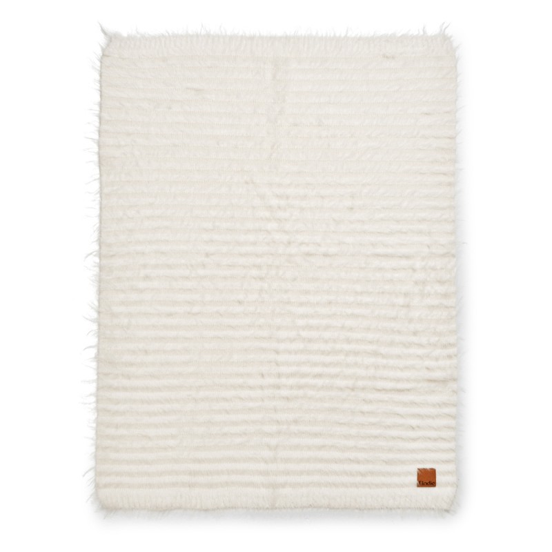 Kocyk Furry Knit Vanilla White Elodie Details