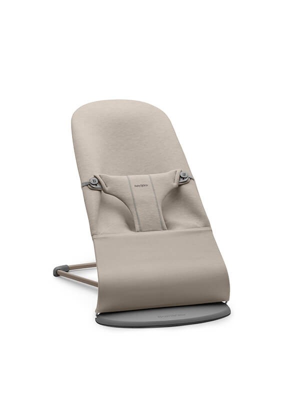 Leżaczek BLISS 3D Jersey Piaskowoszary BABYBJORN