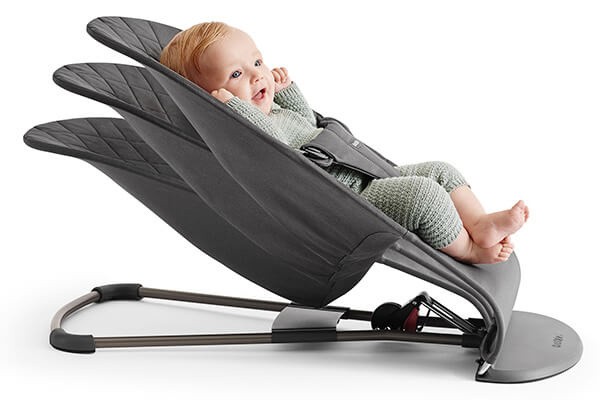 Leżaczek BLISS 3D Jersey Piaskowoszary BABYBJORN