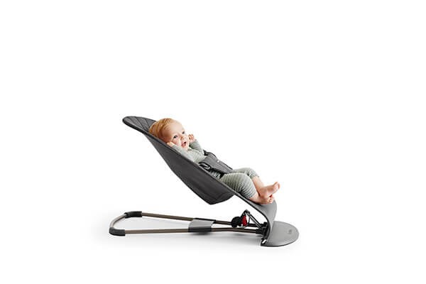 Leżaczek BLISS 3D Jersey Piaskowoszary BABYBJORN