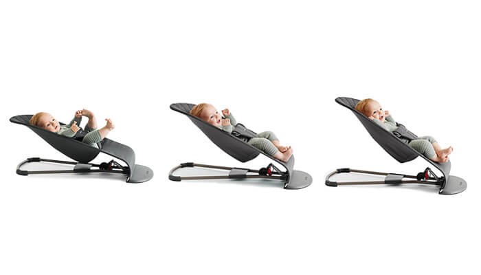 Leżaczek BLISS 3D Jersey Piaskowoszary BABYBJORN