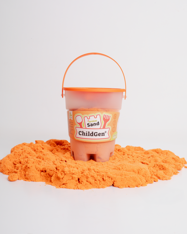 Piasek kinetyczny 100% naturalny 500g POMARAŃCZOWY ChildGen