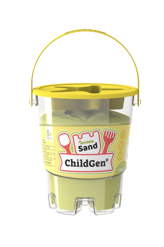 Piasek kinetyczny 100% naturalny 500g ŻÓŁTY ChildGen