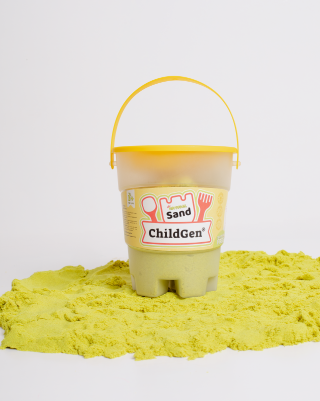 Piasek kinetyczny 100% naturalny 500g ŻÓŁTY ChildGen