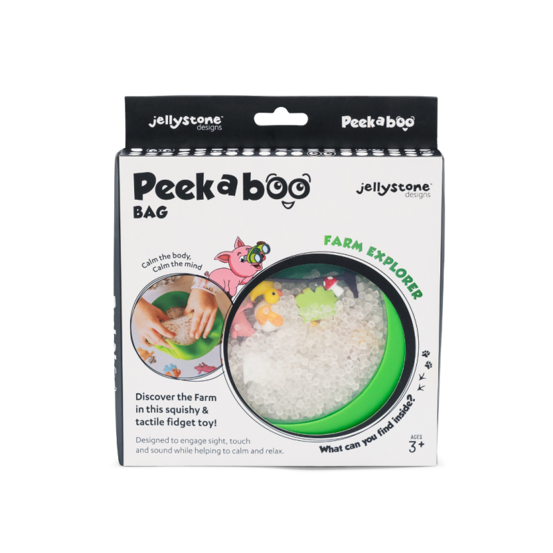 Sensoryczny dysk z figurkami A-Ku-Ku! Peekaboo Farma Jellystone Designs