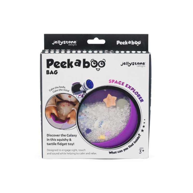 Sensoryczny dysk z figurkami A-Ku-Ku! Peekaboo Galaktyka Jellystone Designs