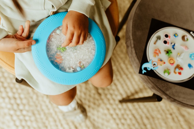Sensoryczny dysk z figurkami A-Ku-Ku! Peekaboo Plaża Jellystone Designs 