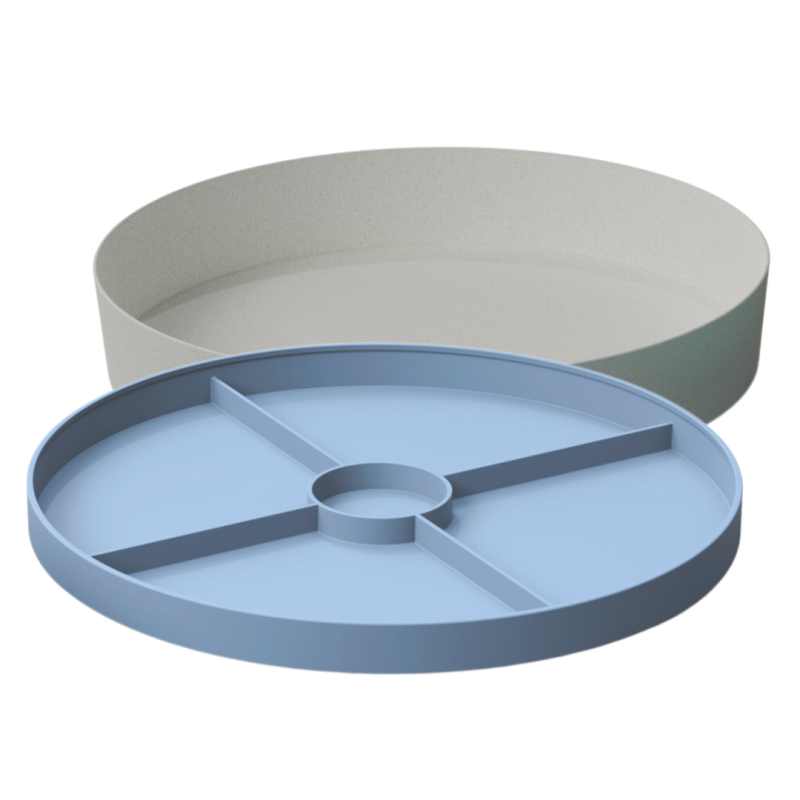 Tacka sensoryczna Play Tray Soft Blue 2w1 pojemnik niebieski Jellystone Designs
