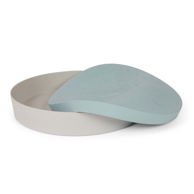 Tacka sensoryczna Play Tray Soft Blue 2w1 pojemnik zielony Jellystone Designs