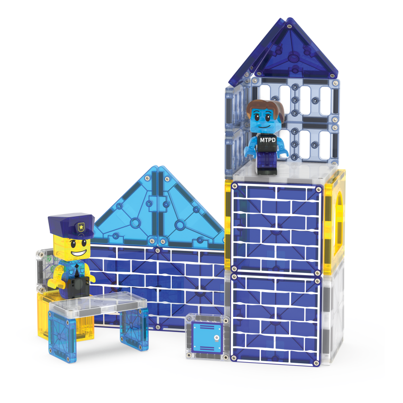 Klocki Magnetyczne Police Station 35 el. MAGNA-TILES