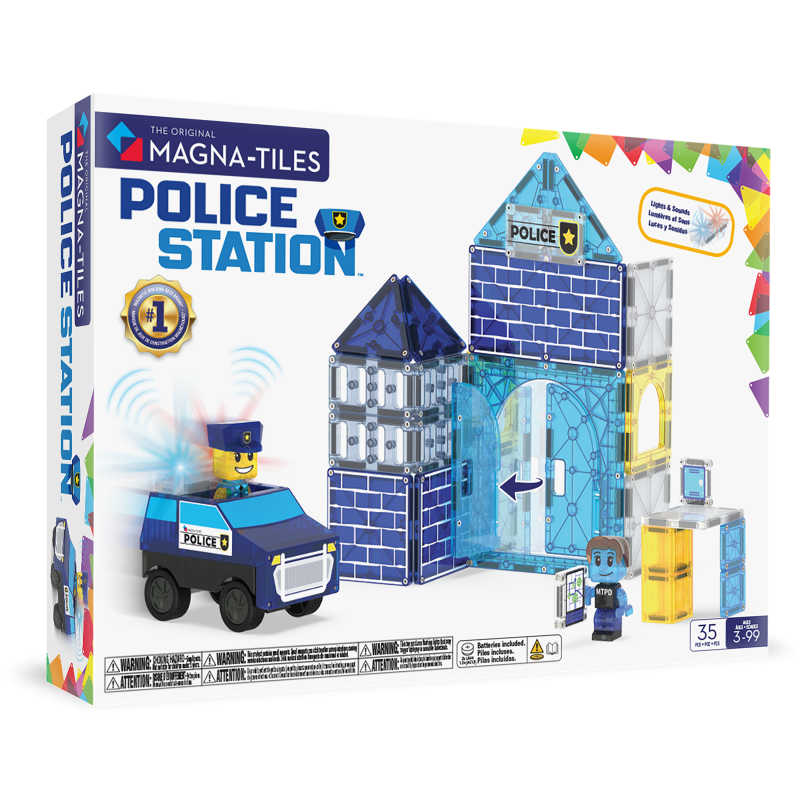 Klocki Magnetyczne Police Station 35 el. MAGNA-TILES