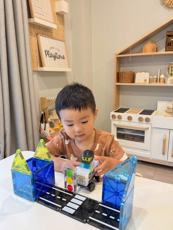 Klocki Magnetyczne Police Patrol 20 el. MAGNA-TILES