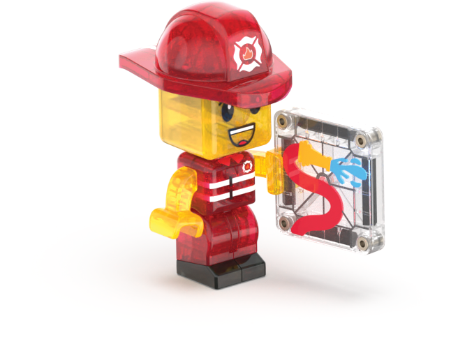 Klocki Magnetyczne Fire Station 50 el. MAGNA-TILES