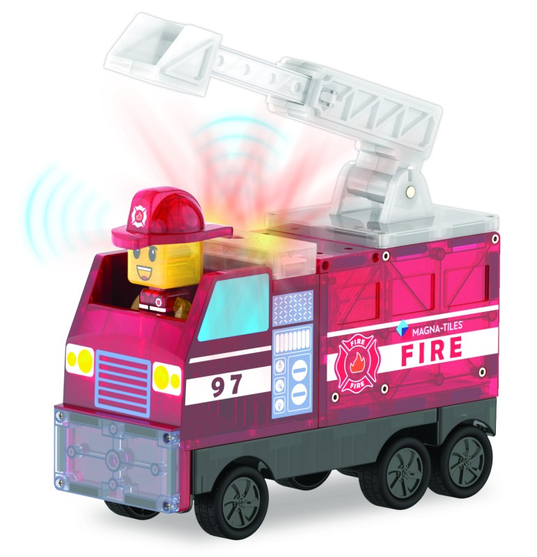 Klocki Magnetyczne Fire Station 50 el. MAGNA-TILES
