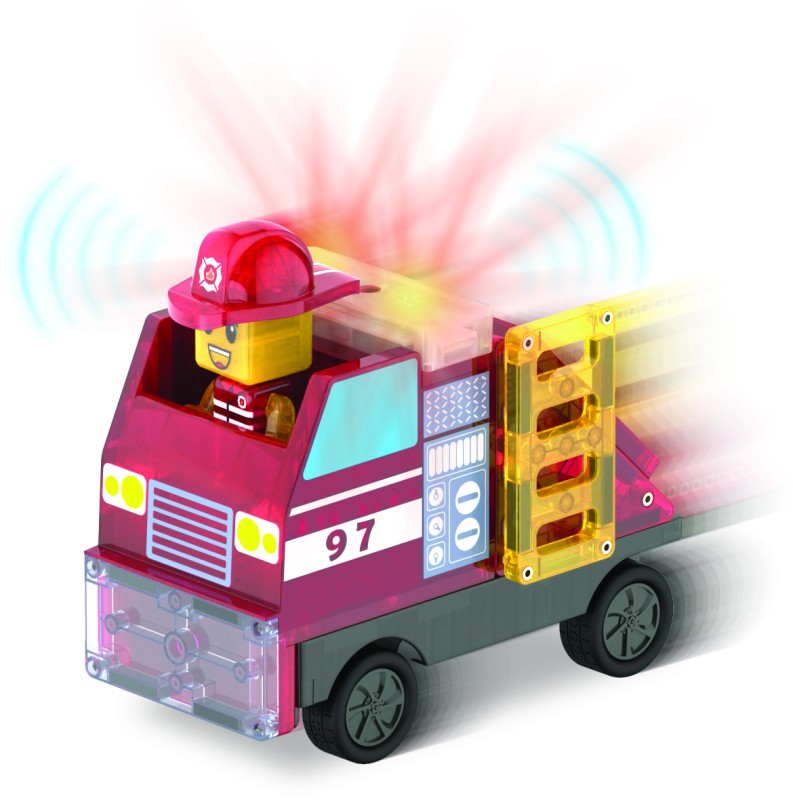 Klocki Magnetyczne Fire Station 50 el. MAGNA-TILES
