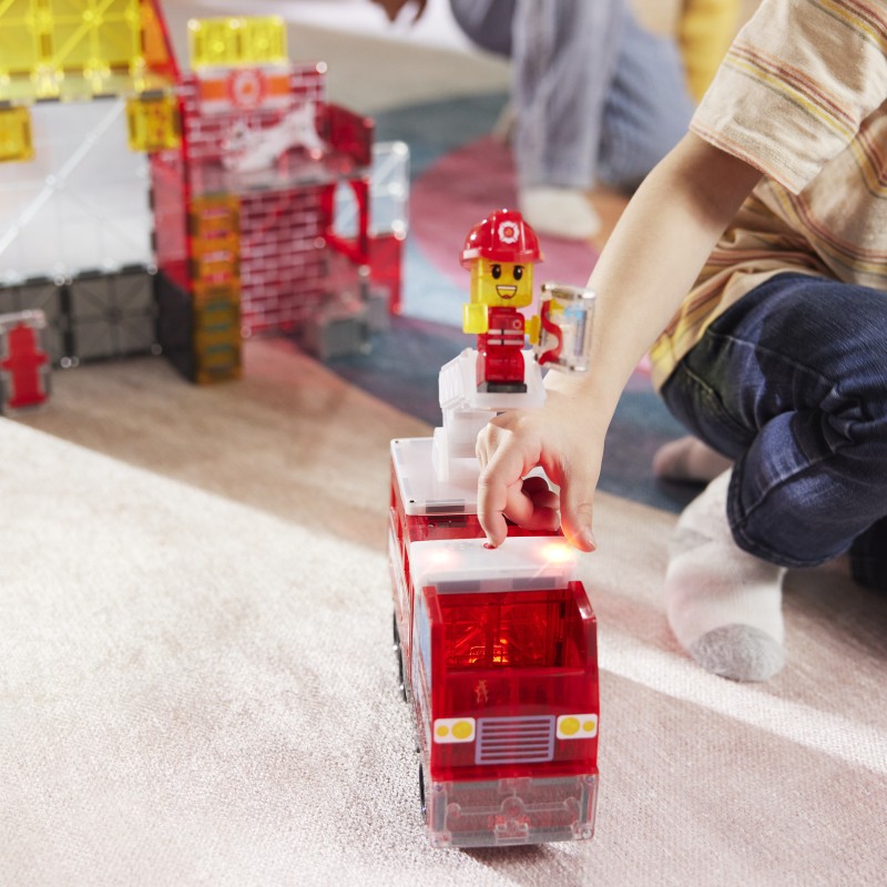 Klocki Magnetyczne Fire Station 50 el. MAGNA-TILES