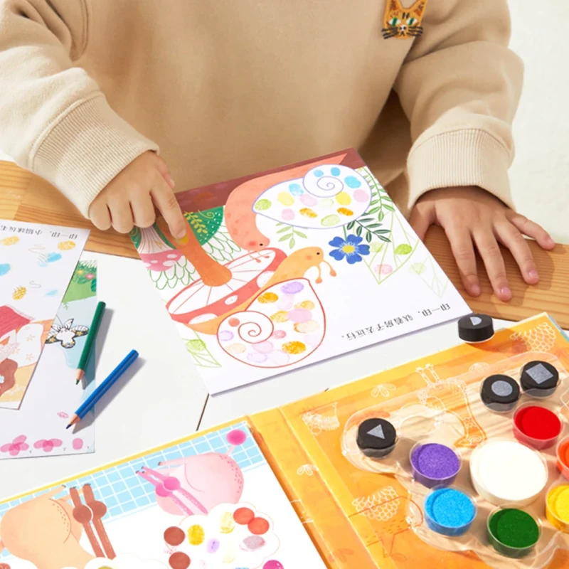 Kreatywny zestaw do malowania palcami Miejska wędrówka mideer