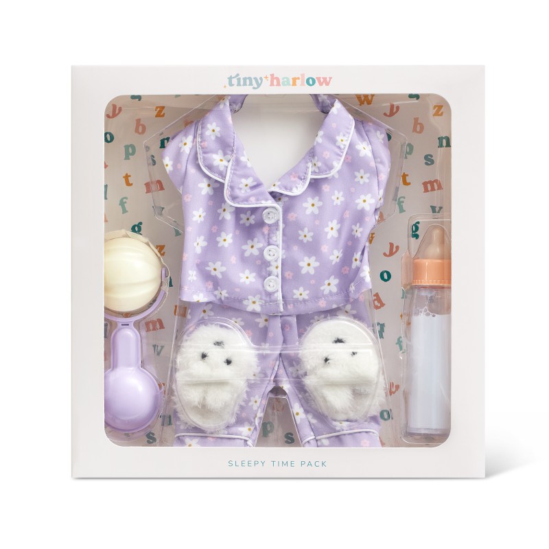 Zestaw Sleepy Time Lilac Daisy Ubranko i akcesoria Tiny Harlow