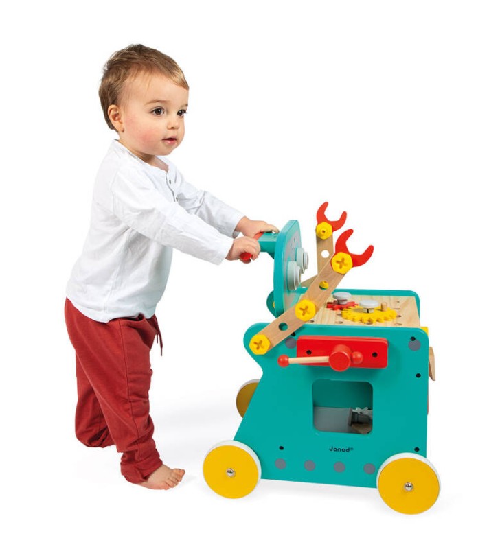 Wózek warsztat magnetyczny z narzędziami Robot Brico ‘Kids 18m+ Janod