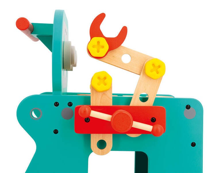 Wózek warsztat magnetyczny z narzędziami Robot Brico ‘Kids 18m+ Janod