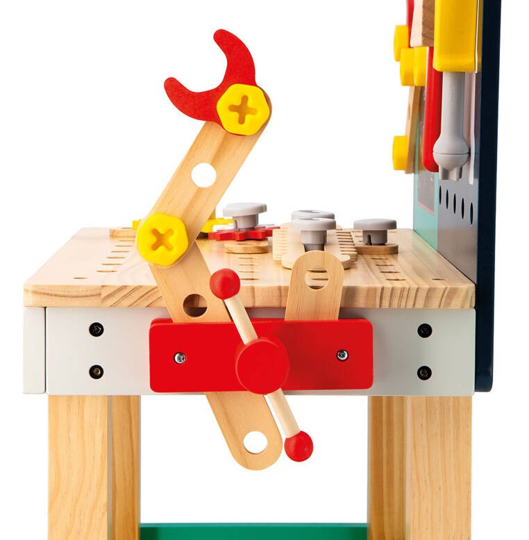 Duży stolik warsztat drewniany magnetyczny Robot Brico ‘Kids 3+ Janod