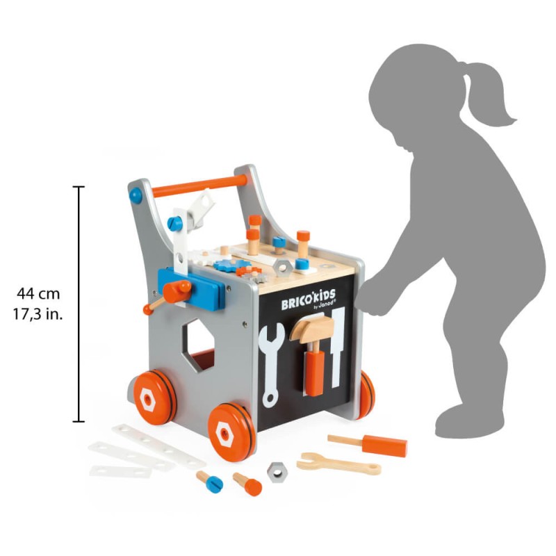 Wózek warsztat magnetyczny z narzędziami Brico ‘Kids Janod