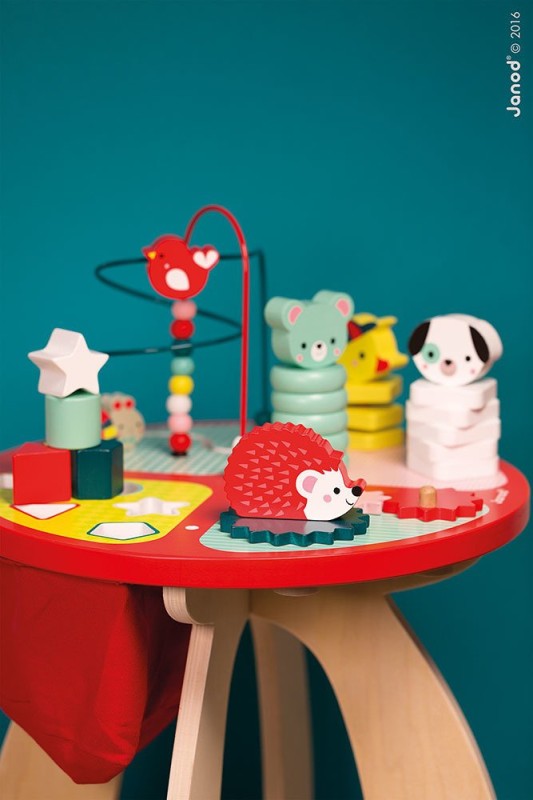 Stolik edukacyjny duży drewniany Baby Forest Janod
