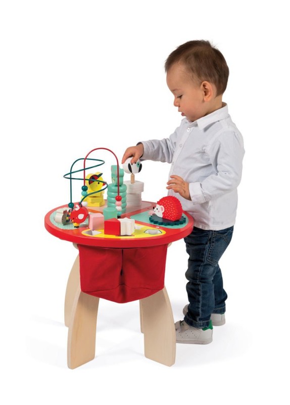 Stolik edukacyjny duży drewniany Baby Forest Janod