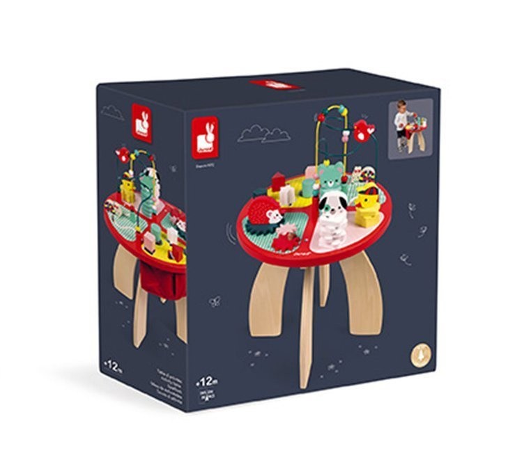 Stolik edukacyjny duży drewniany Baby Forest Janod