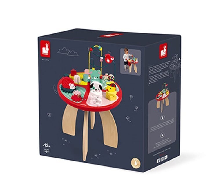 Stolik edukacyjny duży drewniany Baby Forest Janod
