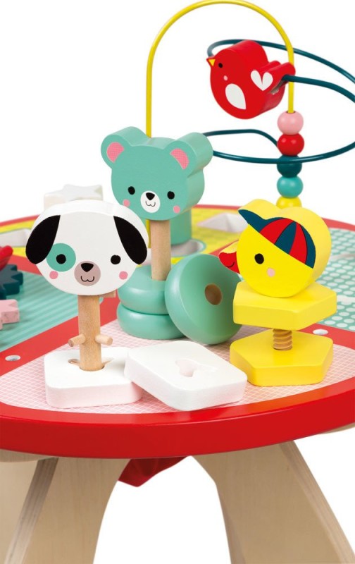 Stolik edukacyjny duży drewniany Baby Forest Janod