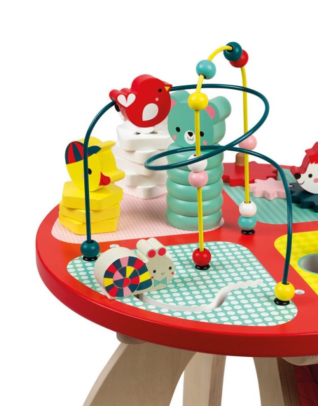 Stolik edukacyjny duży drewniany Baby Forest Janod