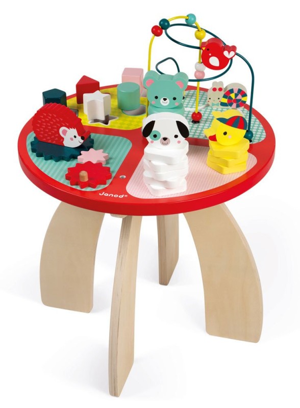Stolik edukacyjny duży drewniany Baby Forest Janod