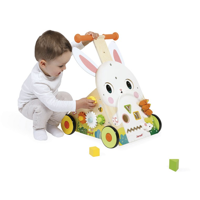 Wielofunkcyjny pchacz edukacyjny Farma 12 m+ Janod