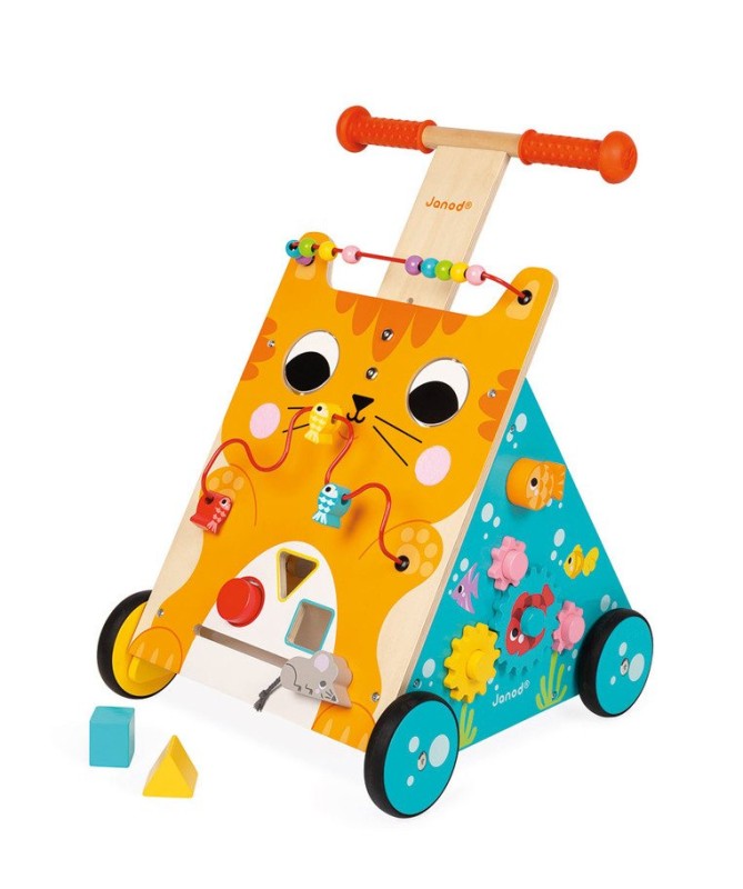 Wielofunkcyjny pchacz edukacyjny Kot Janod