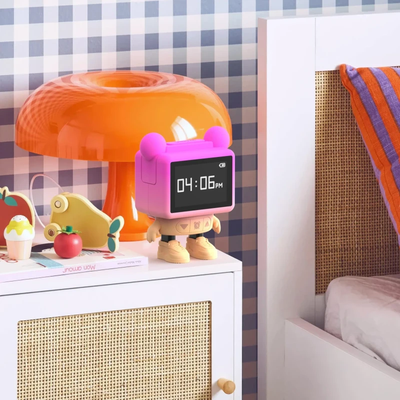 Tańczący budzik różowy MOB