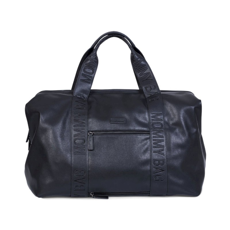 Torba Mommy Bag Signature Vegan Leather Black Childhome